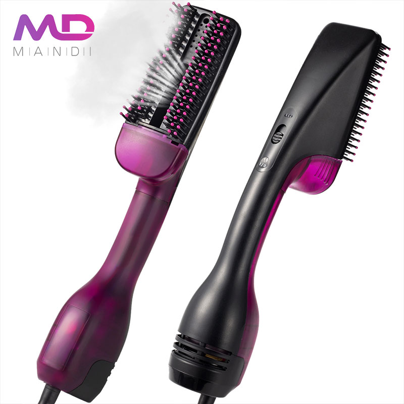 2020 New Arrival Hair Straightener Steam Digital Display Hair Flat iron Steaming Brush CE PSE FCC Certificated