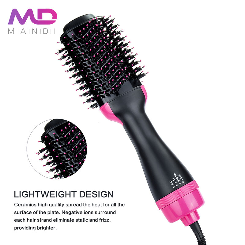 2020 Amazon Hot Selling New Model Straightener Air Comb Hair Dryer Brush Electric Hot Air Comb